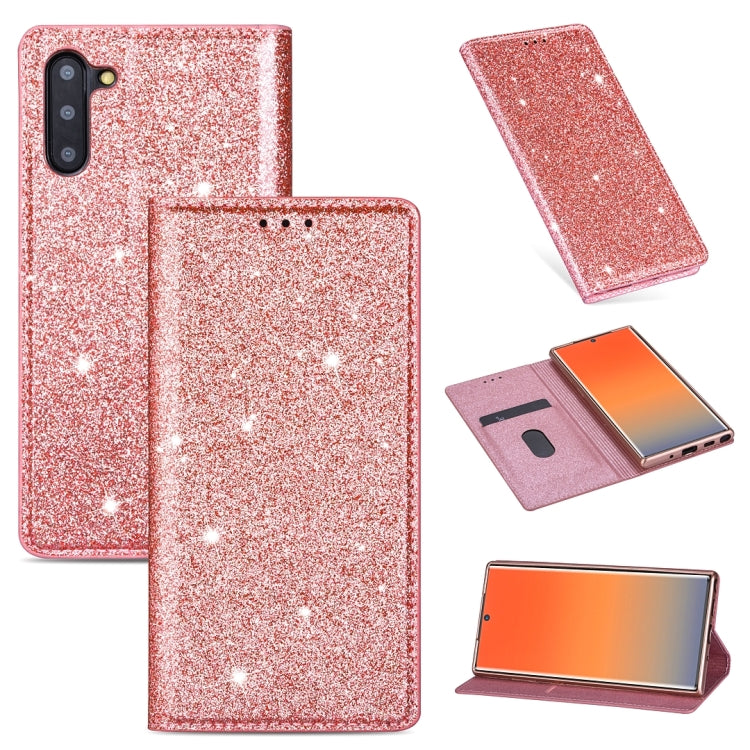 Custodia portafoglio in pelle glitter per Samsung Galaxy S10
