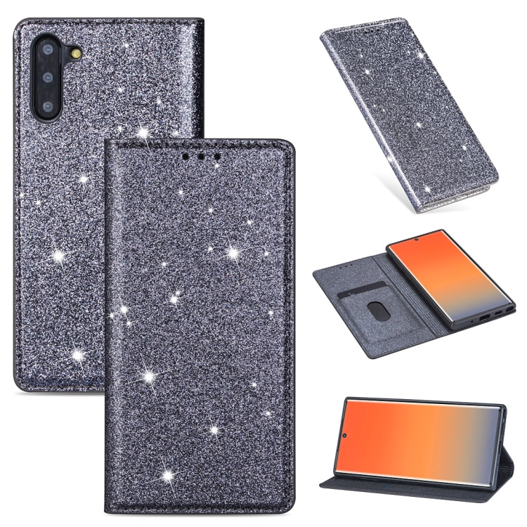 Custodia portafoglio in pelle glitter per Samsung Galaxy S10