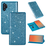 Custodia portafoglio in pelle glitter per Samsung Galaxy S10