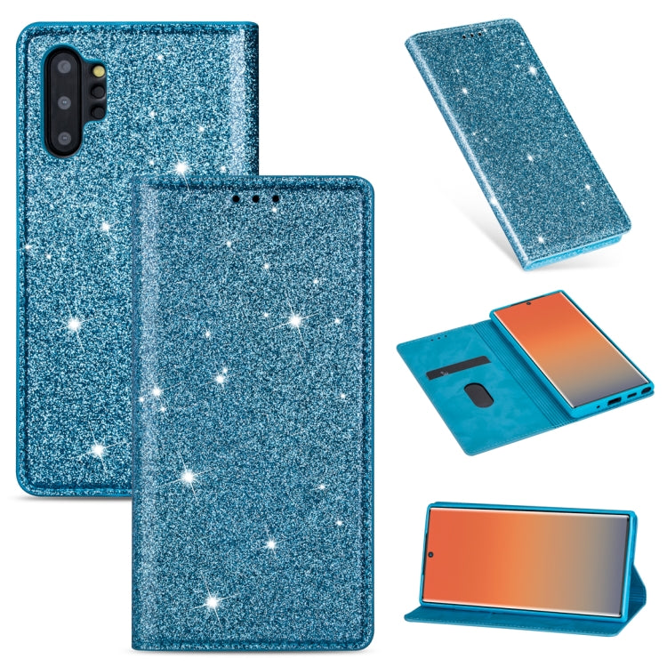 Custodia portafoglio in pelle glitter per Samsung Galaxy S10