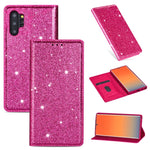 Custodia portafoglio in pelle glitter per Samsung Galaxy S10