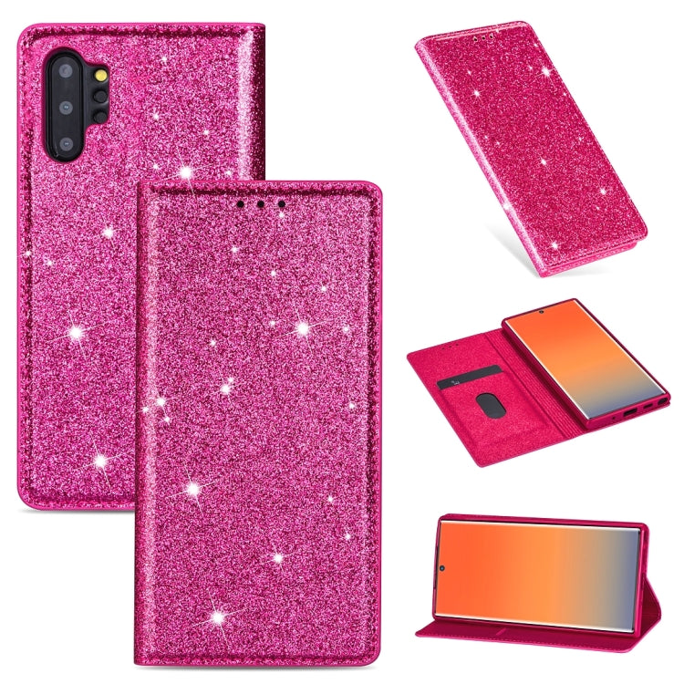 Custodia portafoglio in pelle glitter per Samsung Galaxy S10