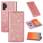 Custodia portafoglio in pelle glitter per Samsung Galaxy S10