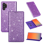 Custodia portafoglio in pelle glitter per Samsung Galaxy S10