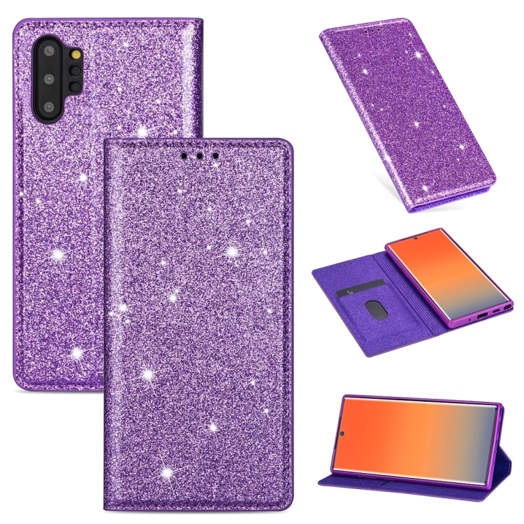 Custodia portafoglio in pelle glitter per Samsung Galaxy S10
