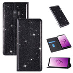 Custodia portafoglio in pelle glitter per Samsung Galaxy S10