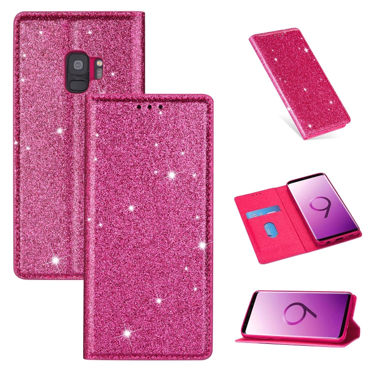 Custodia portafoglio in pelle glitter per Samsung Galaxy S10