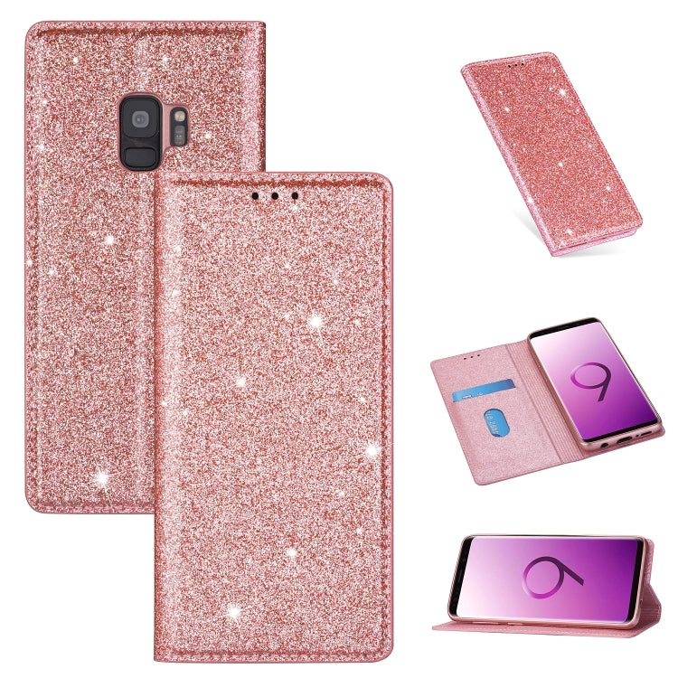 Custodia portafoglio in pelle glitter per Samsung Galaxy S10