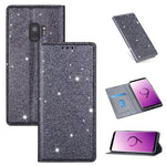 Custodia portafoglio in pelle glitter per Samsung Galaxy S10
