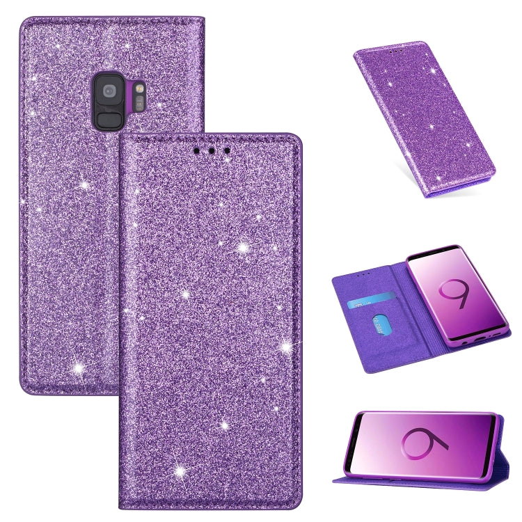 Custodia portafoglio in pelle glitter per Samsung Galaxy S10