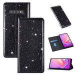 Custodia portafoglio in pelle glitter per Samsung Galaxy S10
