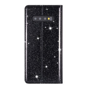 Custodia portafoglio in pelle con glitter per Samsung Galaxy