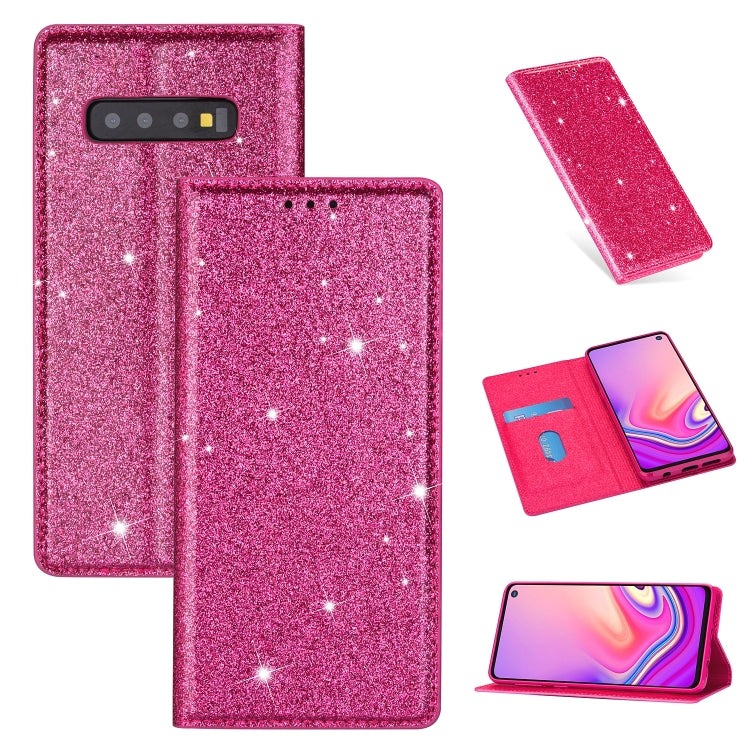 Custodia portafoglio in pelle glitter per Samsung Galaxy