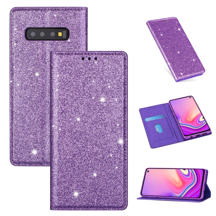 Custodia portafoglio in pelle glitter per Samsung Galaxy
