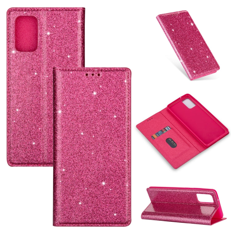 Custodia portafoglio in pelle glitter per Samsung Galaxy
