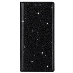 Custodia portafoglio in pelle con glitter per Samsung Galaxy A51