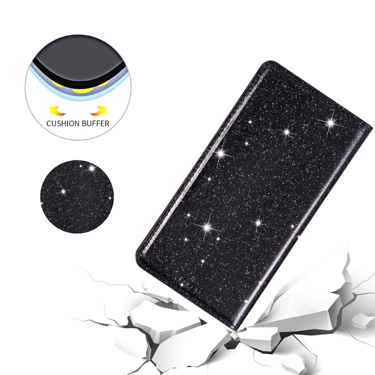 Custodia portafoglio in pelle con glitter per Samsung Galaxy A51