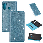 Custodia portafoglio in pelle con glitter per Samsung Galaxy A51
