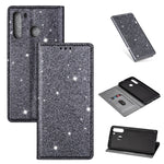 Custodia portafoglio in pelle con glitter per Samsung Galaxy A51