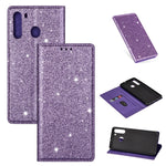 Custodia portafoglio in pelle con glitter per Samsung Galaxy A51