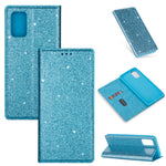 Custodia portafoglio in pelle glitter per Samsung Galaxy S20