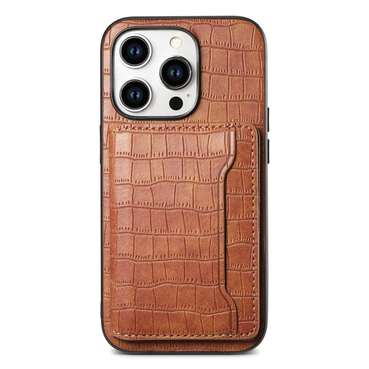 Custodia per telefono a copertura totale con motivo coccodrillo, For iPhone 13 Pro Max, For iPhone 13 Pro, For iPhone 13, For iPhone 12 Pro / 12