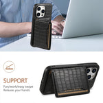 Custodia per telefono a copertura totale con motivo coccodrillo, For iPhone 13 Pro Max, For iPhone 13 Pro, For iPhone 13, For iPhone 12 Pro / 12