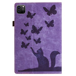 Custodia per tablet in pelle con stampa farfalla gatto, For iPad Air 13 2026 / 2025 / 2024, For iPad Air 11 2026 / 2025 / 2024, For iPad Pro 13 2025 / 2024, For iPad Pro 11 2025 / 2024