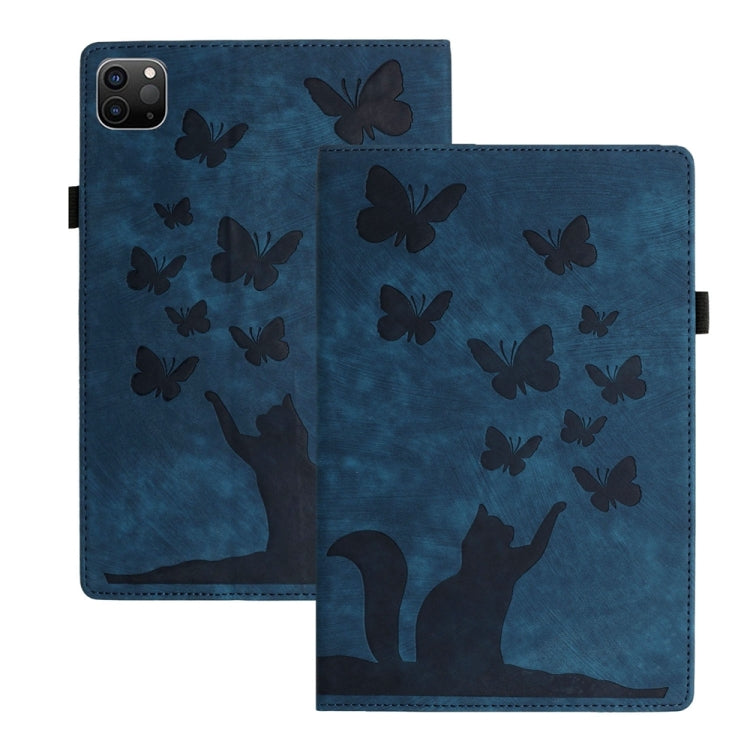 Custodia per tablet in pelle con stampa farfalla gatto, For iPad Air 13 2026 / 2025 / 2024, For iPad Air 11 2026 / 2025 / 2024, For iPad Pro 13 2025 / 2024, For iPad Pro 11 2025 / 2024