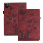 Custodia per tablet in pelle con stampa farfalla gatto, For iPad Air 13 2026 / 2025 / 2024, For iPad Air 11 2026 / 2025 / 2024, For iPad Pro 13 2025 / 2024, For iPad Pro 11 2025 / 2024