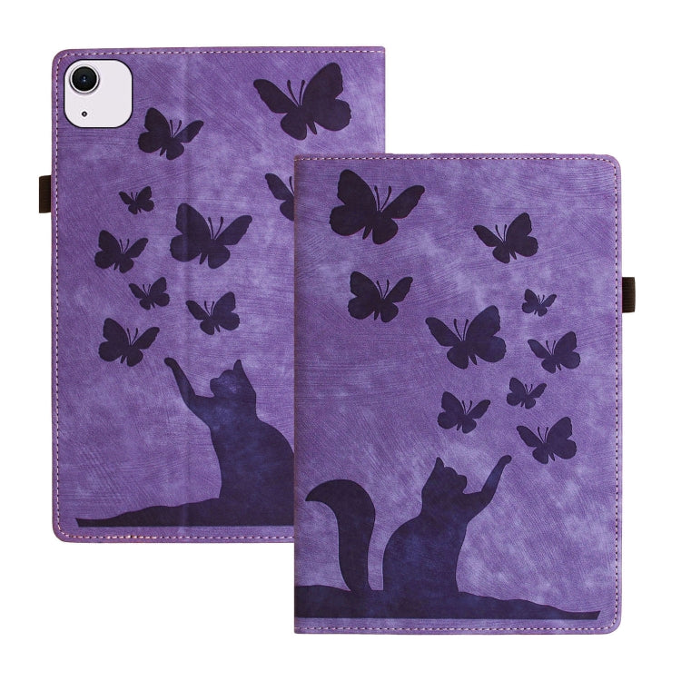 Custodia per tablet in pelle con stampa farfalla gatto, For iPad Air 13 2026 / 2025 / 2024, For iPad Air 11 2026 / 2025 / 2024, For iPad Pro 13 2025 / 2024, For iPad Pro 11 2025 / 2024