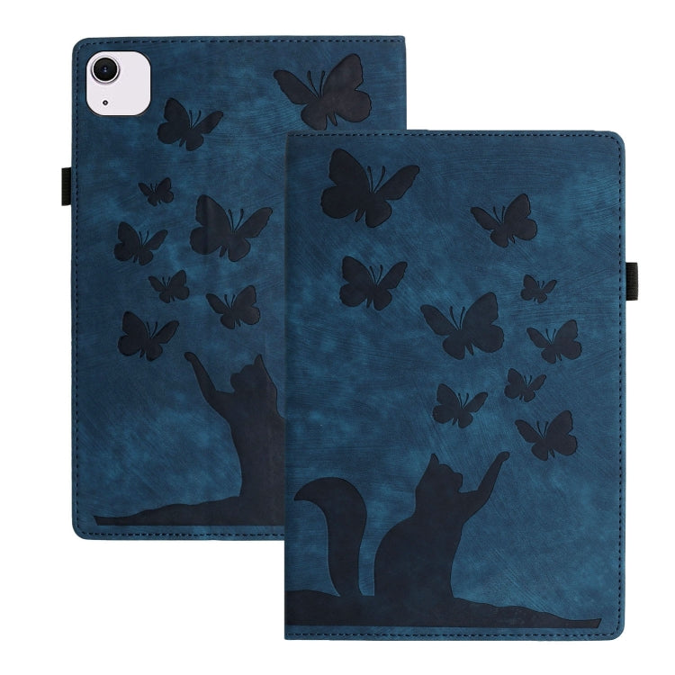 Custodia per tablet in pelle con stampa farfalla gatto, For iPad Air 13 2026 / 2025 / 2024, For iPad Air 11 2026 / 2025 / 2024, For iPad Pro 13 2025 / 2024, For iPad Pro 11 2025 / 2024