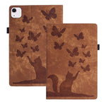 Custodia per tablet in pelle con stampa farfalla gatto, For iPad Air 13 2026 / 2025 / 2024, For iPad Air 11 2026 / 2025 / 2024, For iPad Pro 13 2025 / 2024, For iPad Pro 11 2025 / 2024
