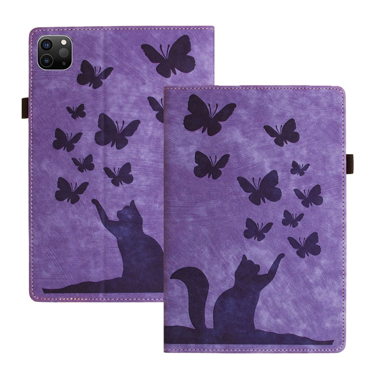 Custodia per tablet in pelle con stampa farfalla gatto, For iPad Air 13 2026 / 2025 / 2024, For iPad Air 11 2026 / 2025 / 2024, For iPad Pro 13 2025 / 2024, For iPad Pro 11 2025 / 2024