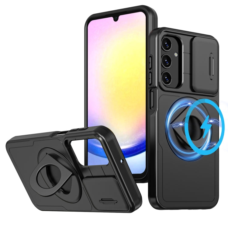 Custodia per telefono Camshield MagSafe Ring Holder Armor, For Samsung Galaxy A15 5G, For Samsung Galaxy A55 5G, For Samsung Galaxy A35 5G, For Samsung Galaxy S24 Ultra 5G