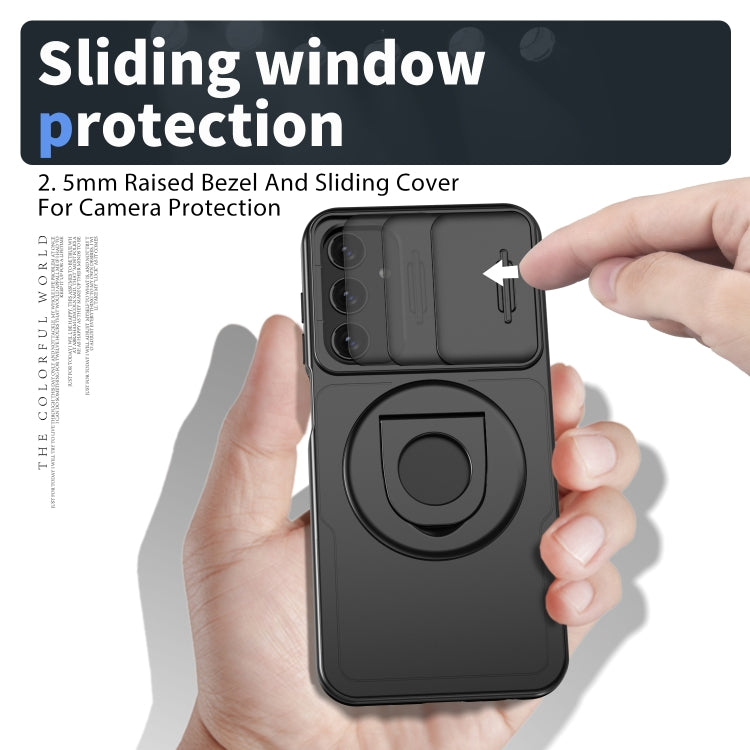Custodia per telefono Camshield MagSafe Ring Holder Armor, For Samsung Galaxy A15 5G, For Samsung Galaxy A55 5G, For Samsung Galaxy A35 5G, For Samsung Galaxy S24 Ultra 5G