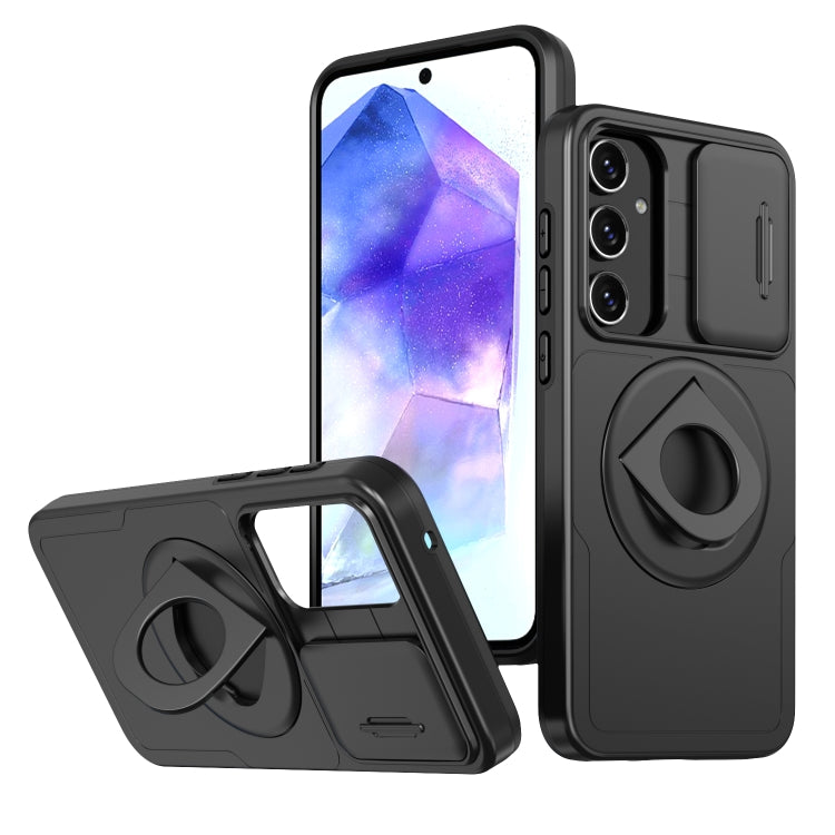 Custodia per telefono Camshield MagSafe Ring Holder Armor, For Samsung Galaxy A15 5G, For Samsung Galaxy A55 5G, For Samsung Galaxy A35 5G, For Samsung Galaxy S24 Ultra 5G