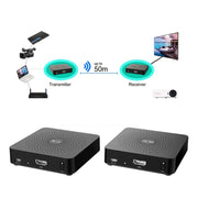 Kit di trasmissione wireless Measy W2H 60GHz 4K+ Ultra HD, distanza di trasmissione: 50 m, 4K+