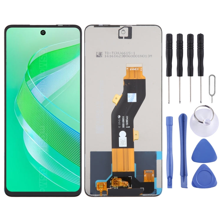 Schermo LCD OEM con digitalizzatore assemblaggio completo, For Infinix Smart 8 Pro X6525B, For Infinix Smart 8 Plus X6526, For Infinix Hot 40 Pro X6837, For Infinix Hot 40 X6836, For Infinix Hot 40i X6528B, For Infinix Smart 8 X6525