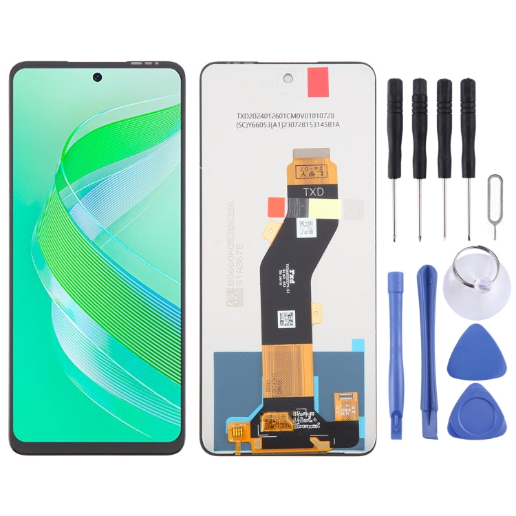 Schermo LCD OEM con digitalizzatore assemblaggio completo, For Infinix Smart 8 Pro X6525B, For Infinix Smart 8 Plus X6526, For Infinix Hot 40 Pro X6837, For Infinix Hot 40 X6836, For Infinix Hot 40i X6528B, For Infinix Smart 8 X6525