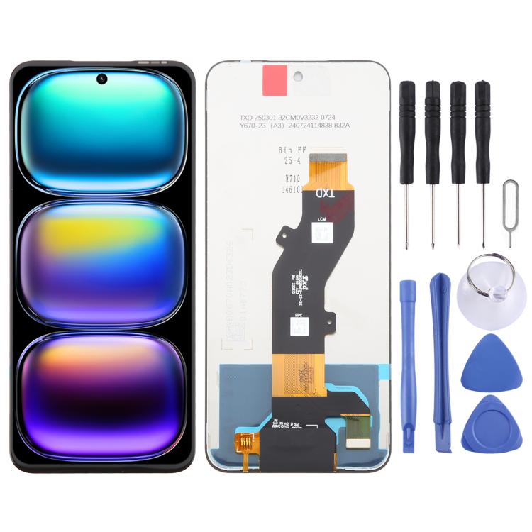 Schermo LCD OEM con digitalizzatore assemblaggio completo, For Infinix Smart 8 Pro X6525B, For Infinix Smart 8 Plus X6526, For Infinix Hot 40 Pro X6837, For Infinix Hot 40 X6836, For Infinix Hot 40i X6528B, For Infinix Smart 8 X6525