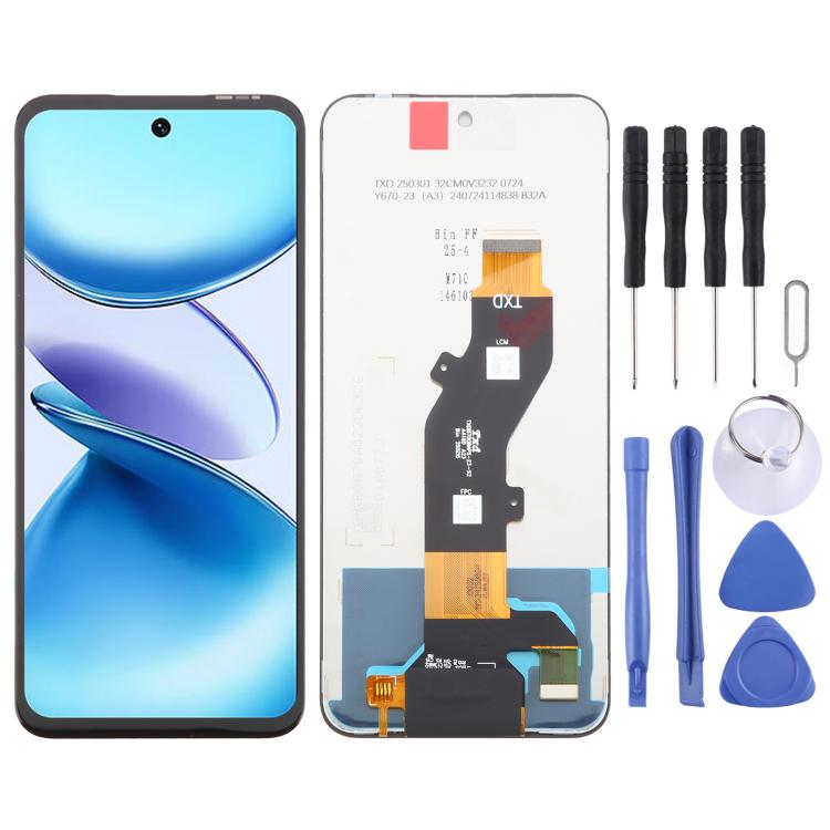 Schermo LCD OEM con digitalizzatore assemblaggio completo, For Infinix Smart 8 Pro X6525B, For Infinix Smart 8 Plus X6526, For Infinix Hot 40 Pro X6837, For Infinix Hot 40 X6836, For Infinix Hot 40i X6528B, For Infinix Smart 8 X6525
