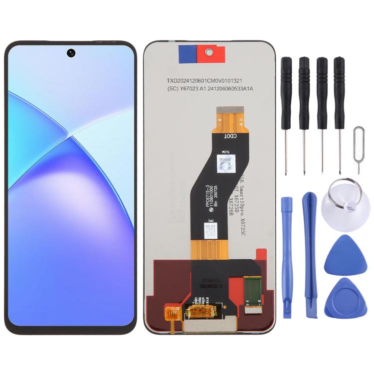 Schermo LCD OEM con digitalizzatore assemblaggio completo, For Infinix Smart 8 Pro X6525B, For Infinix Smart 8 Plus X6526, For Infinix Hot 40 Pro X6837, For Infinix Hot 40 X6836, For Infinix Hot 40i X6528B, For Infinix Smart 8 X6525