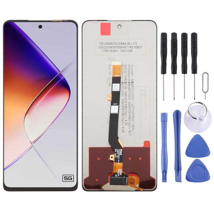 Schermo LCD OEM con digitalizzatore assemblaggio completo, For Infinix Smart 8 Pro X6525B, For Infinix Smart 8 Plus X6526, For Infinix Hot 40 Pro X6837, For Infinix Hot 40 X6836, For Infinix Hot 40i X6528B, For Infinix Smart 8 X6525