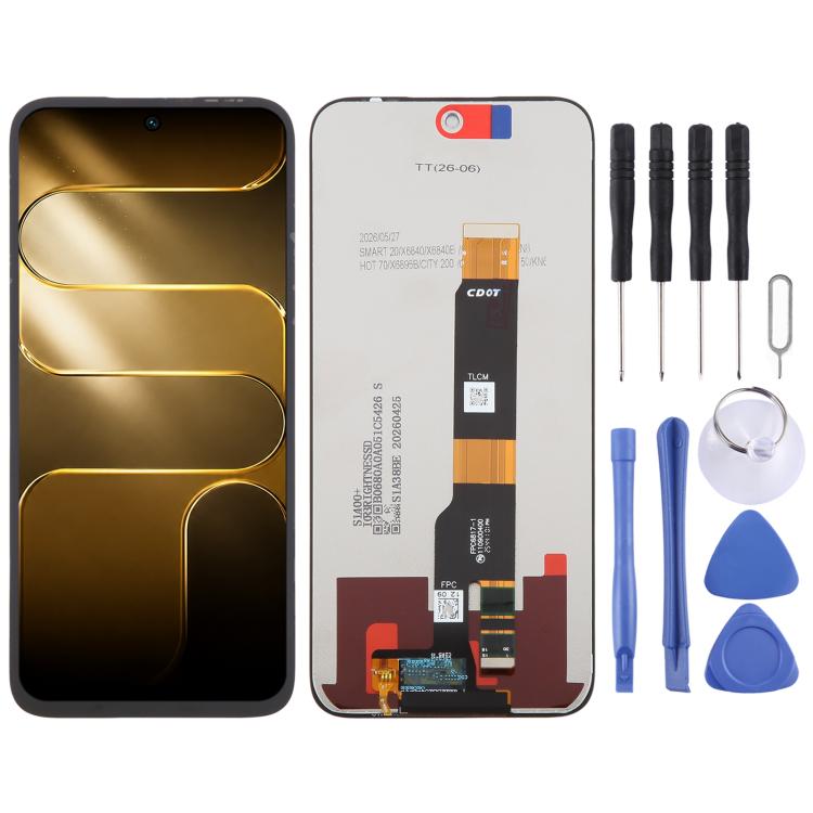 Schermo LCD OEM con digitalizzatore assemblaggio completo, For Tecno Camon 19 Pro, For Tecno Spark Go KM8, For Tecno Pop X 5G