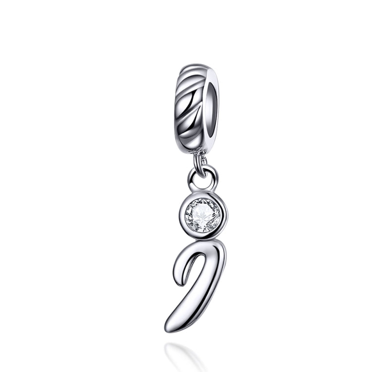 S925 Sterling Silver 26 lettere inglesi perline fai da te bracciale collana accessori, A, B, C, D, E, F, G, H, I, J, K, L, M, N, O, P, Q, R, S, T, U, V, W, X