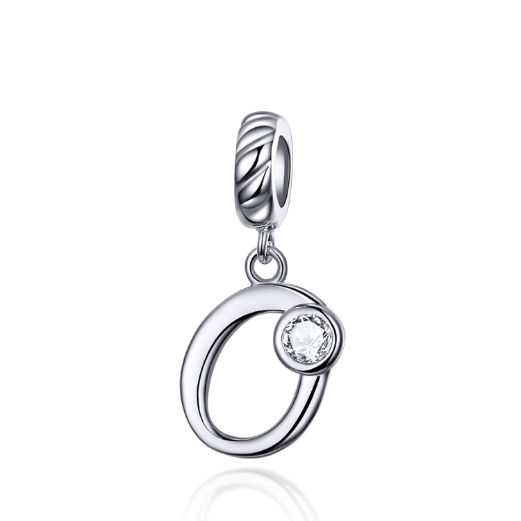 S925 Sterling Silver 26 lettere inglesi perline fai da te bracciale collana accessori, A, B, C, D, E, F, G, H, I, J, K, L, M, N, O, P, Q, R, S, T, U, V, W, X