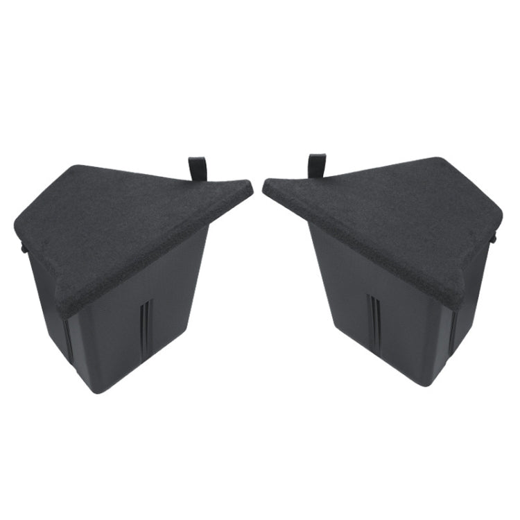 Per Tesla Model Y 2021-2023 2 pezzi/set scatola portaoggetti laterale per bagagliaio dell'auto, modello di punta, with Cover, without Cover