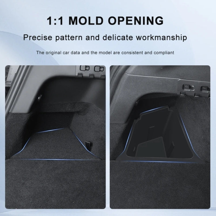 Per Tesla Model 3 2 pezzi/set scatola portaoggetti laterale per bagagliaio dell'auto, modello di punta, with Cover, without Cover