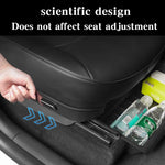 Per Tesla Model Y 2021-2023 Organizzatore di stoccaggio in TPE sotto il seggiolino auto, with Cover, without Cover